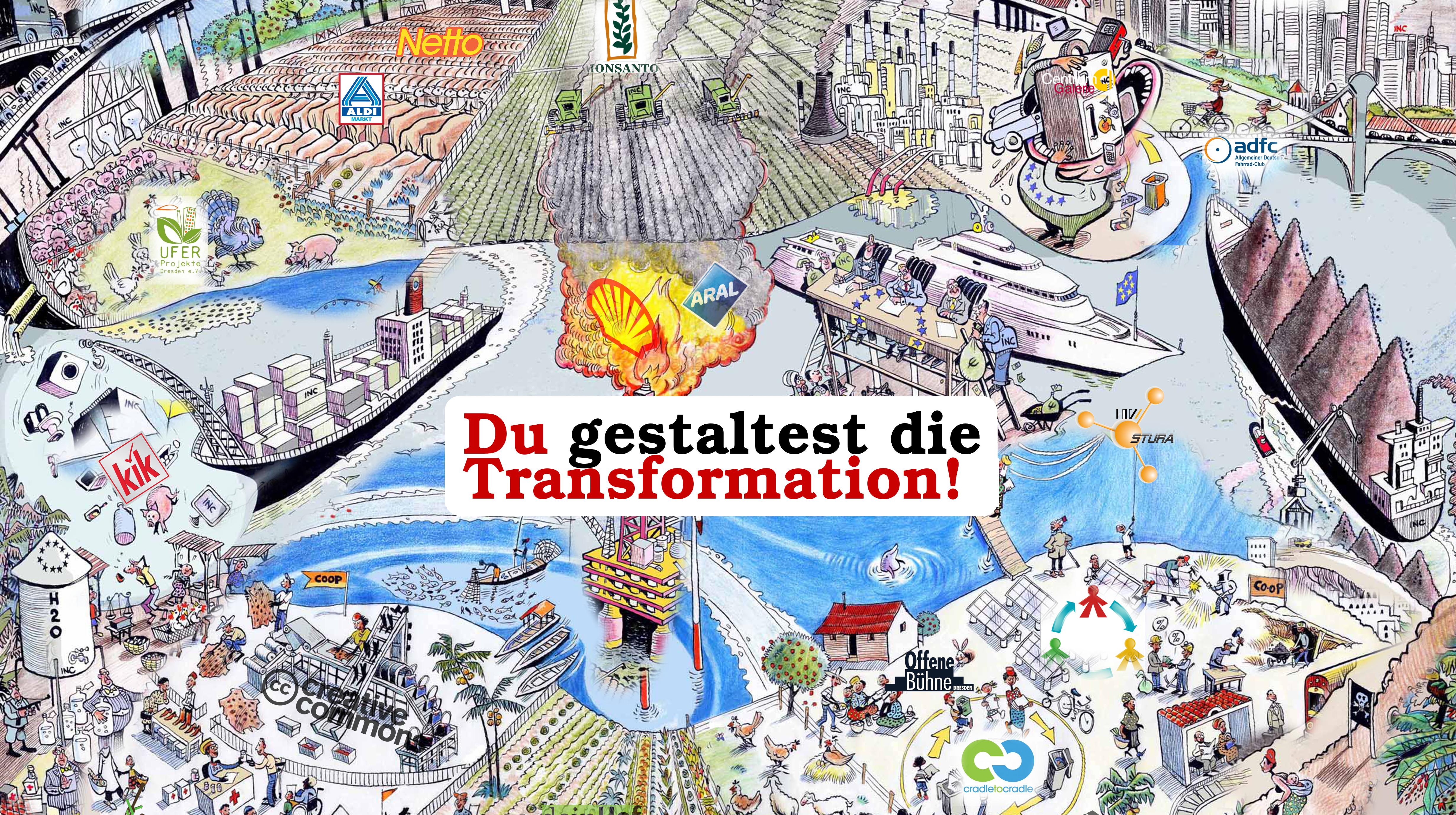 Plakat Du gestaltest die Transformation 2014