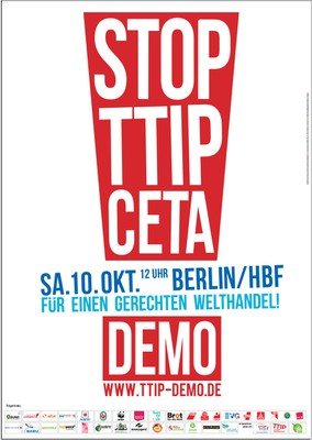 Plakat TTIP-DEMO 2015
