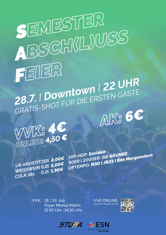 Semesterabschlussfeier Plakat